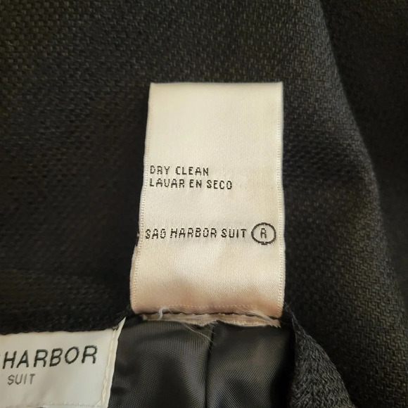 NWT SAG HARBOR SUIT Black Pencil Skirt Lined Modest Textured Size 18 - Picture 8 of 8